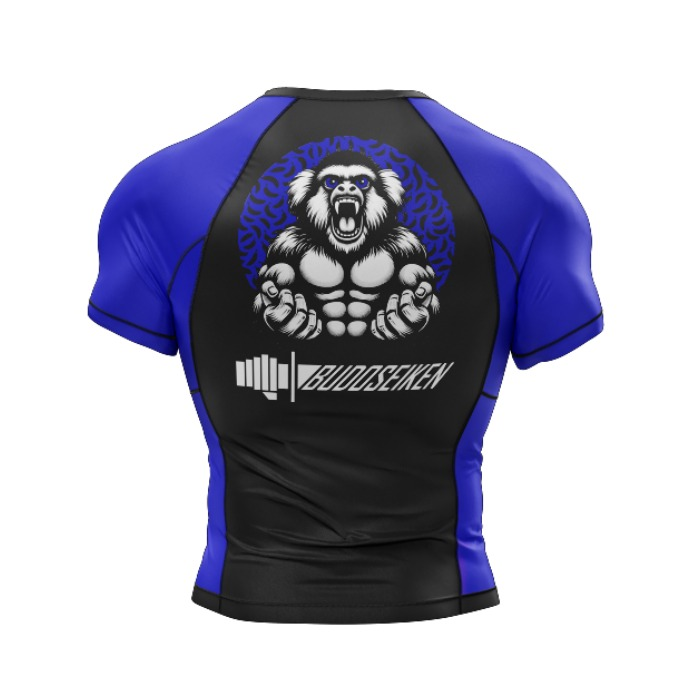 Ranked blue rashguard back