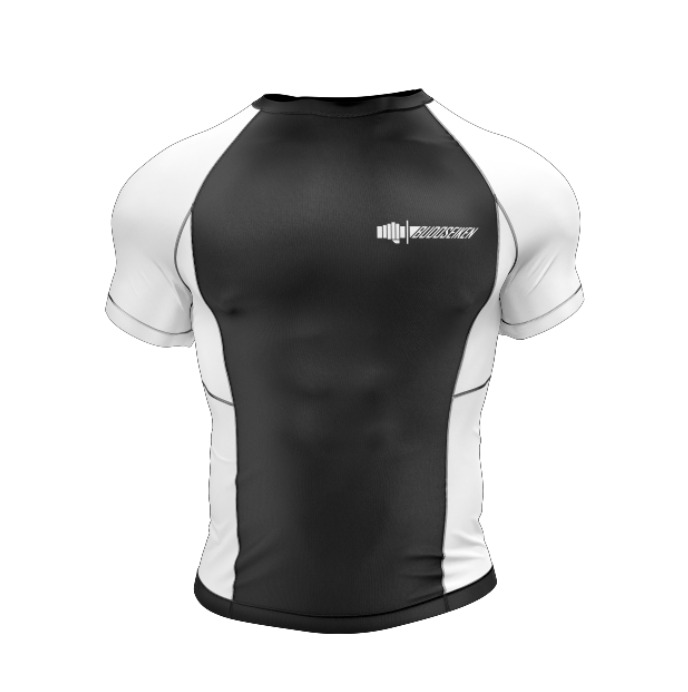 Ranked white rashguard front