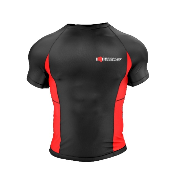 Ranked black rashguard front