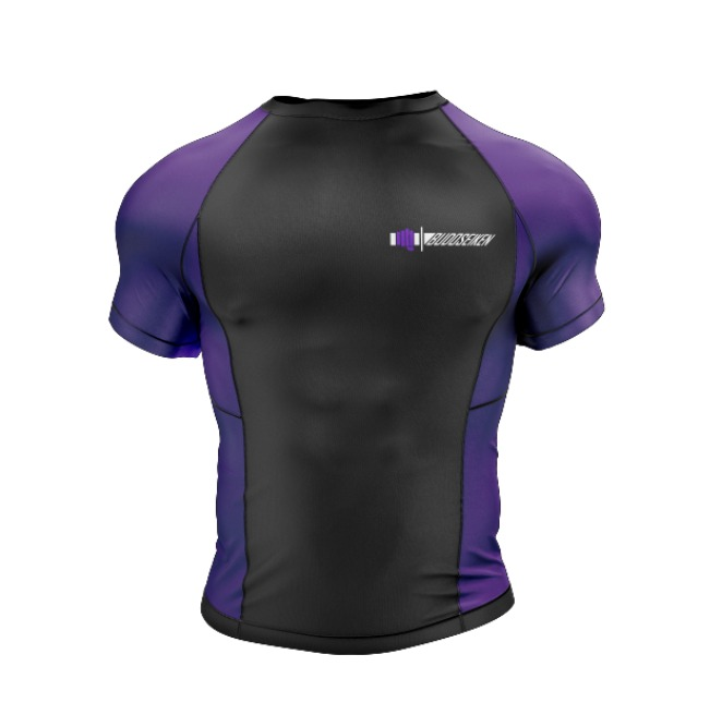 Ranked purple rashguard front